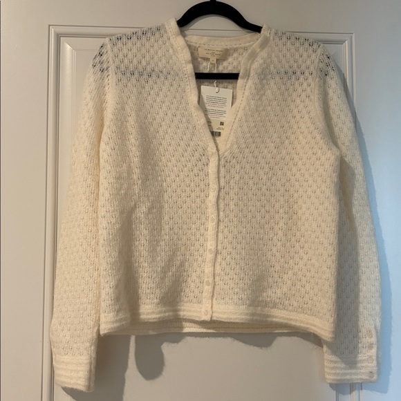 Sezane Saphia Cardigan Ecru - Size S - Picture 2 of 8